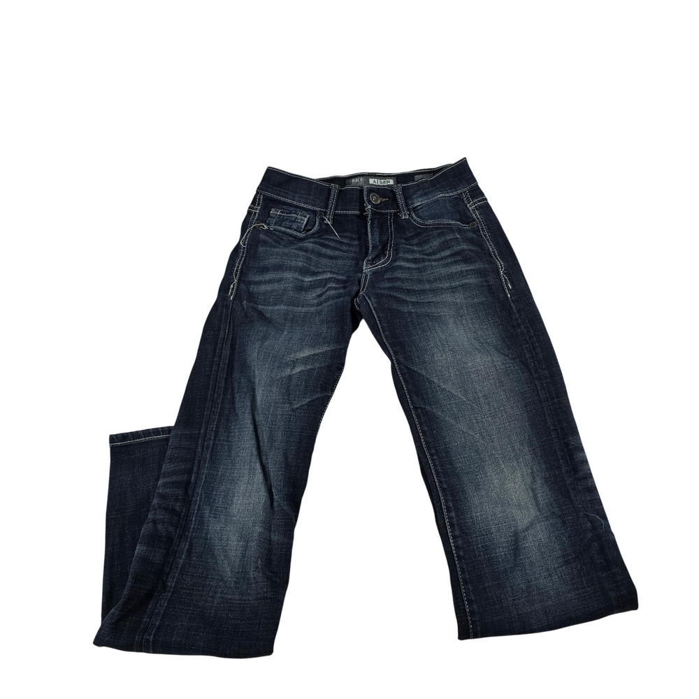 BKE Aiden Bootleg Jeans Mens 27R Dark Wash Coolmax Stretch Denim 13197